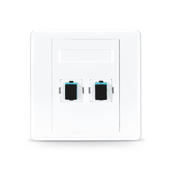 Prise Murale Fibre Optique SC, 2 Traversée SC UPC Simplex - FS